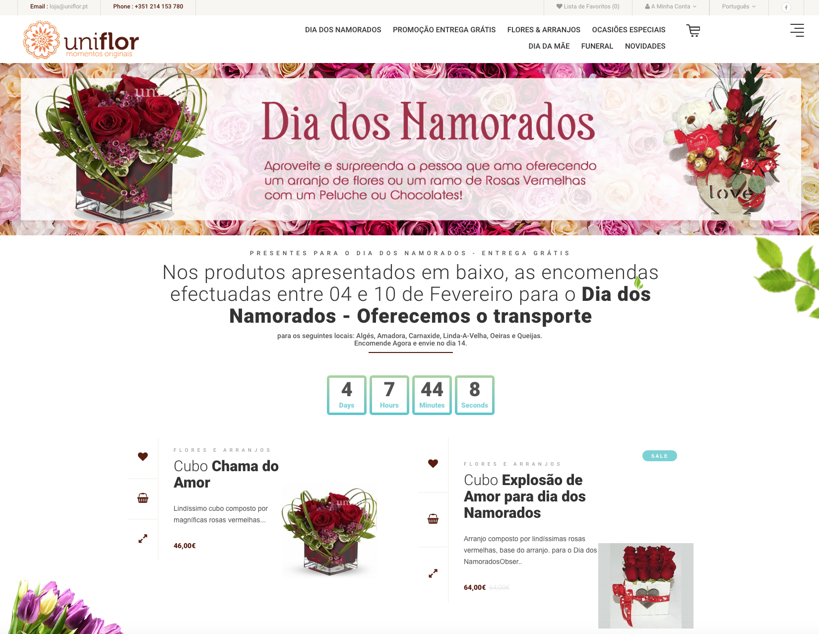 Florista em Lisboa Uniflor, Uniflores em Lisboa